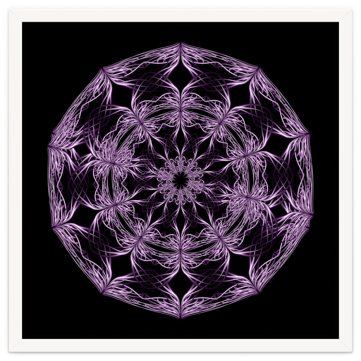 Mandala purple and black