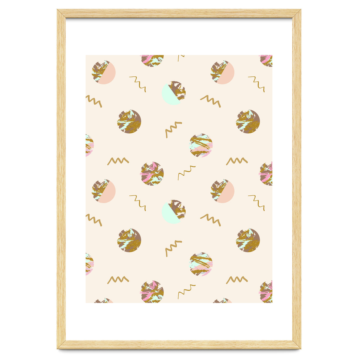 Abstract geometric vector painting