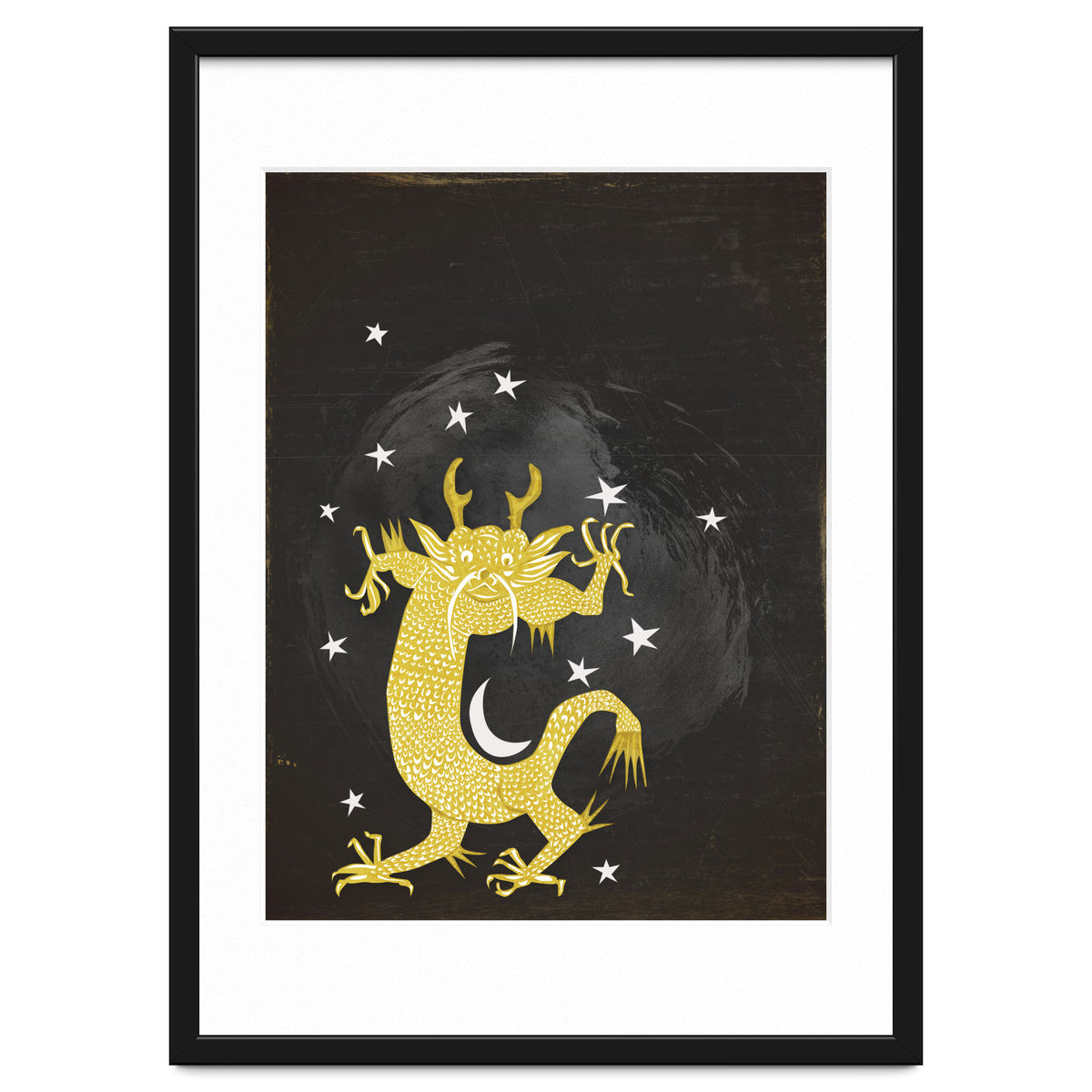 Vintage Cosmos: Golden Dragon