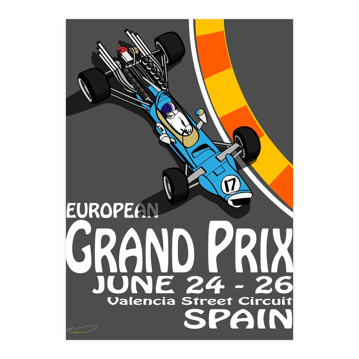 European Grand Prix poster (Print Only)