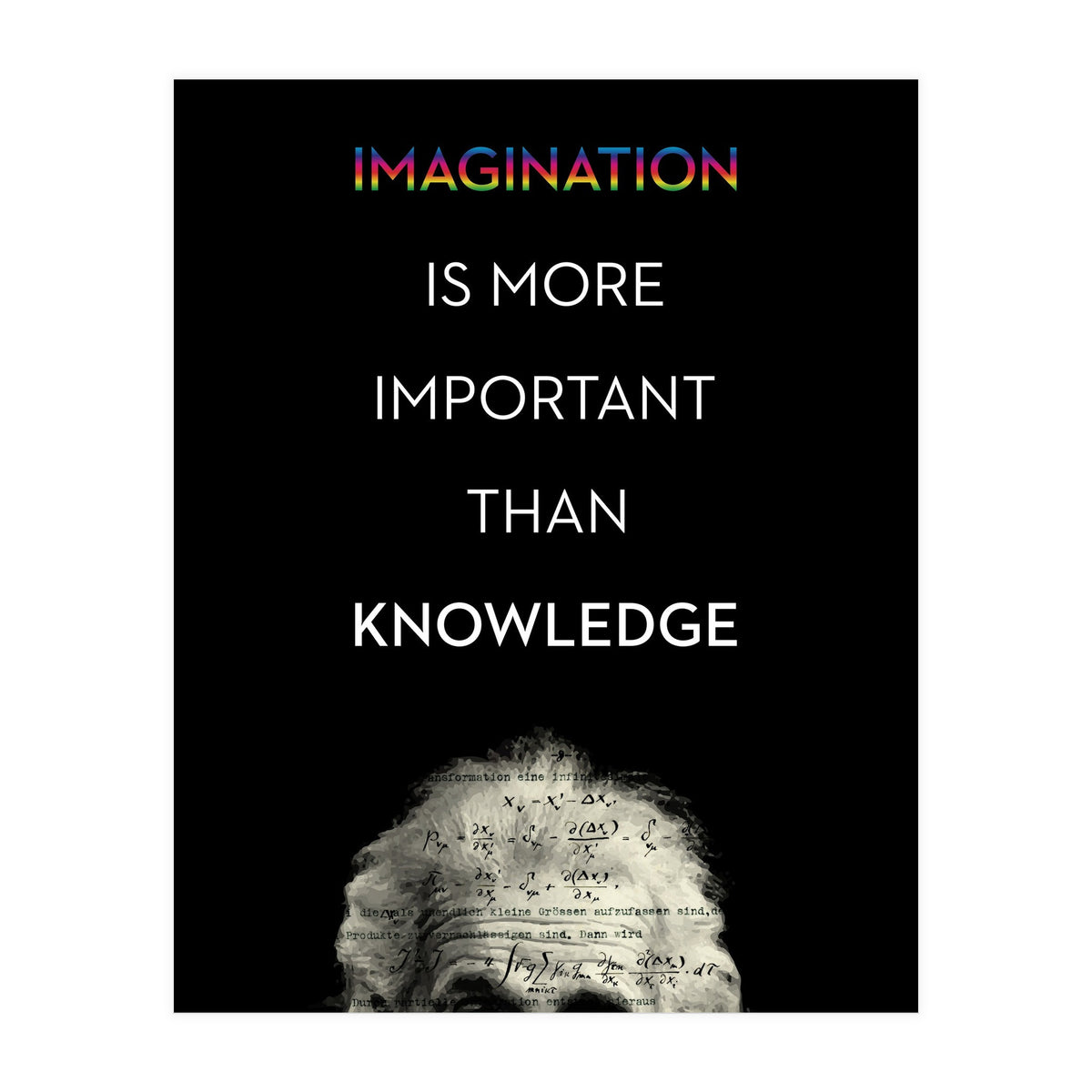 IMAGINATION BY ALBERT EINSTEIN (Print Only)