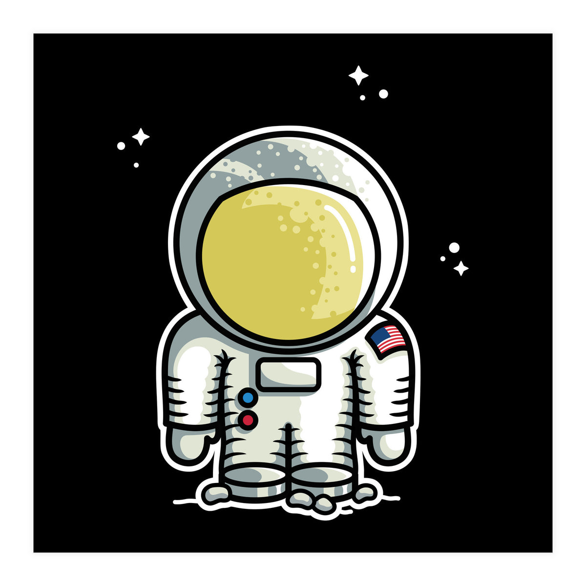 Cute Space Astronaut (Print Only)