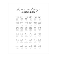 Laundry Symbol Guide Print (Print Only)