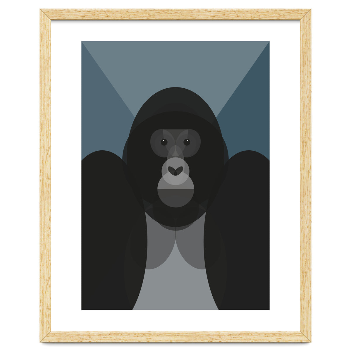 Mid Century Geometric Gorilla