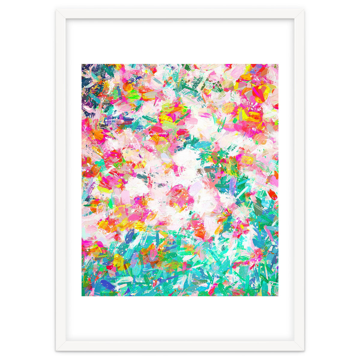 Painted Joy | Abstract Botanical Floral Nature Painting | Spring Meadow Garden