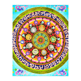 Chakra Mandala, Ayurveda Yoga Aum, Eclectic Colorful Bohemian Sun Sign Moon Sign Zodiac Astrology (Print Only) thumbnail