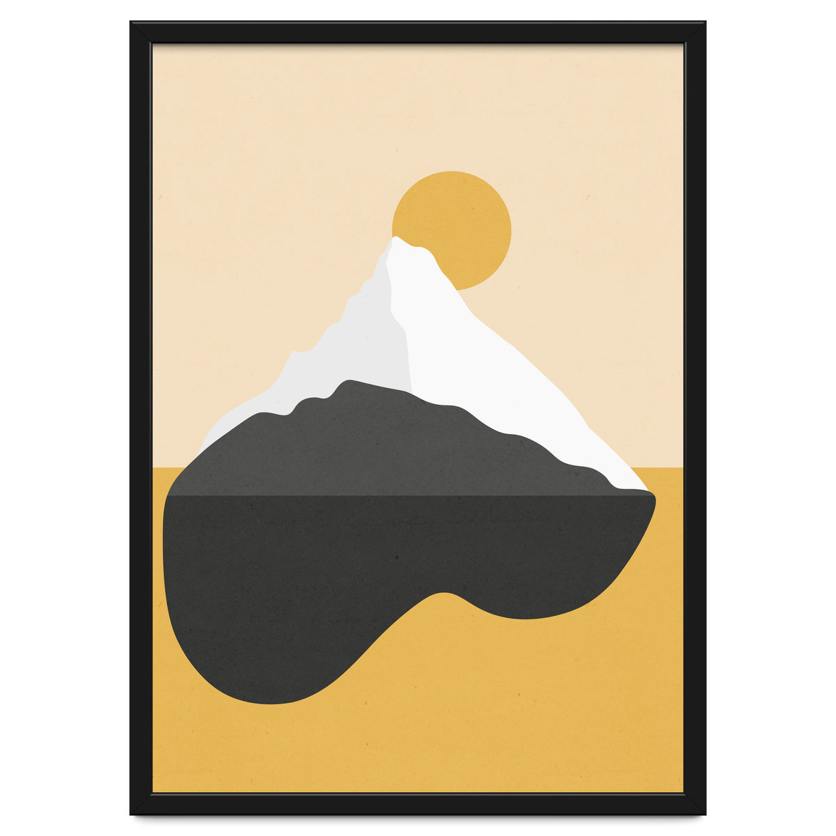 Abstract Mountain - Golden Desert