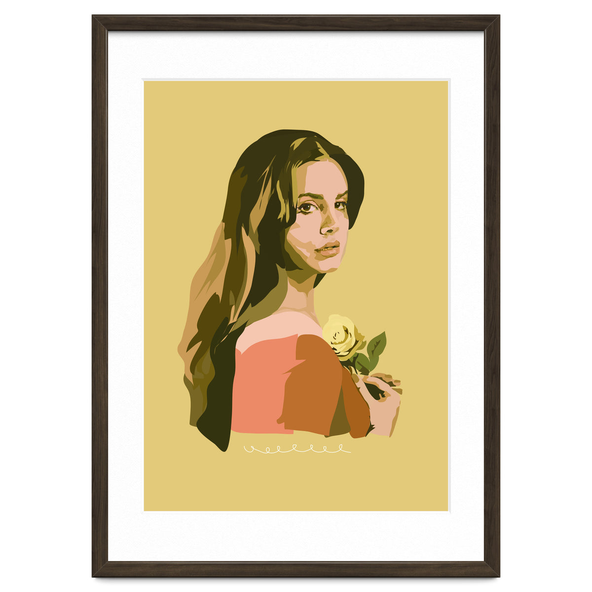 Lana Del Rey With Rose