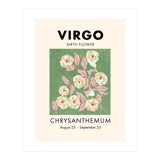 Virgo Birth Flower Chrysanthemum (Print Only) thumbnail