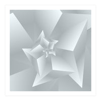 Trendy White Triangle  (Print Only)