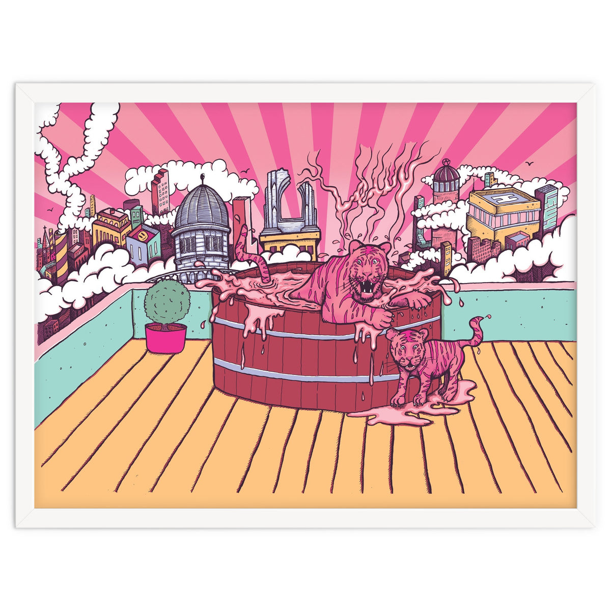 Strawberry Tigers Rooftop Jacuzzis Abbeydale Brewery x Lewy  12.4% ABV Strawberry, Chocolate, Smoked, Cherry Wood-chipped, Imperial Dessert Stout.