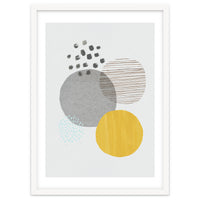 Abstract Mustard And Grey