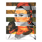 Frida Kahlo's Self Portrait with Monkey & Sophia Loren (Print Only) thumbnail