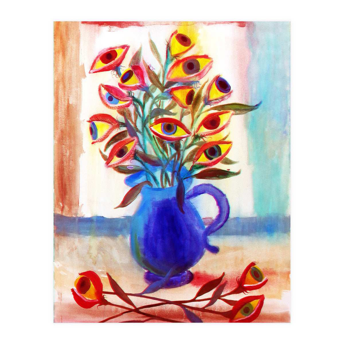 Flores Ojos 3d (Print Only)