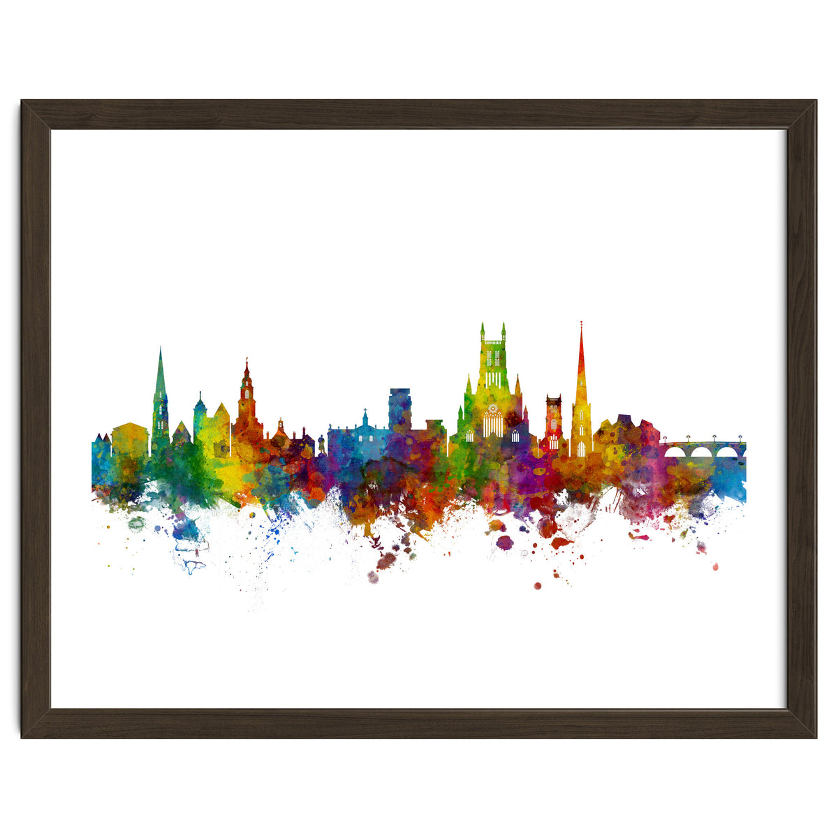 Worcester England Skyline