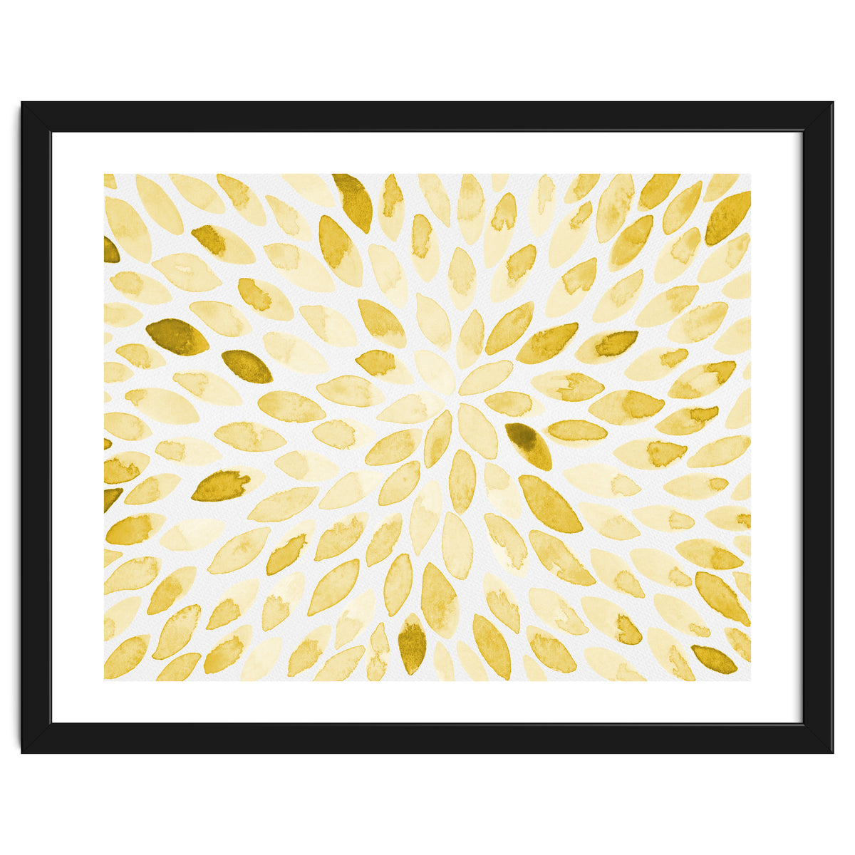 Watercolor Burst Yellow