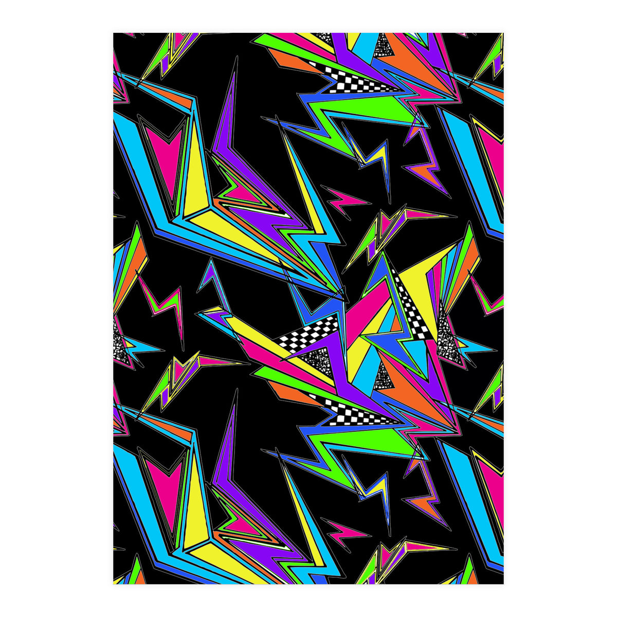 Neon Kapow Black (Print Only)