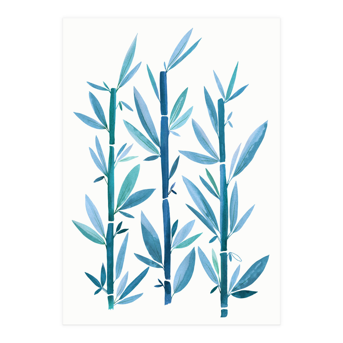 Blue Bamboo (Print Only)