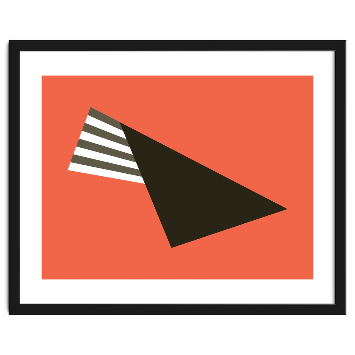 Geometric Shapes No. 75 - pink & stripes