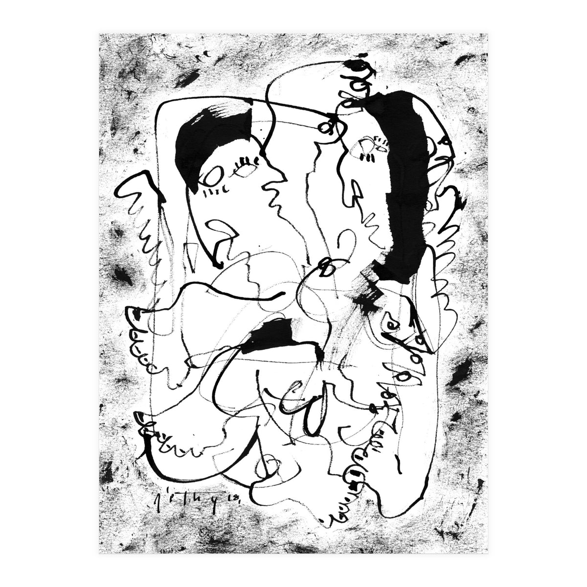 Dancing Forever - b&w (Print Only)