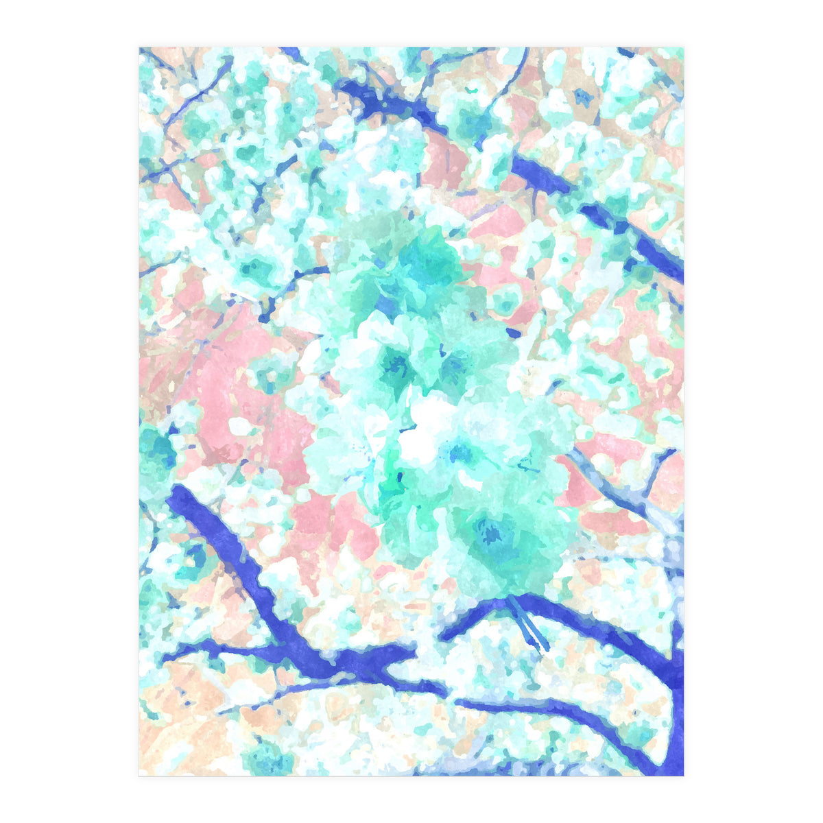 Japanese Blossom Pastel (Print Only)