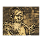 Old Man with Pipe (Print Only) thumbnail