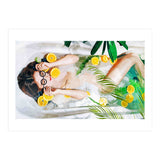 When All Else Fails, Take a Bath | Self Care Self Love | Woman Tropical Bathtub Relax (Print Only) thumbnail