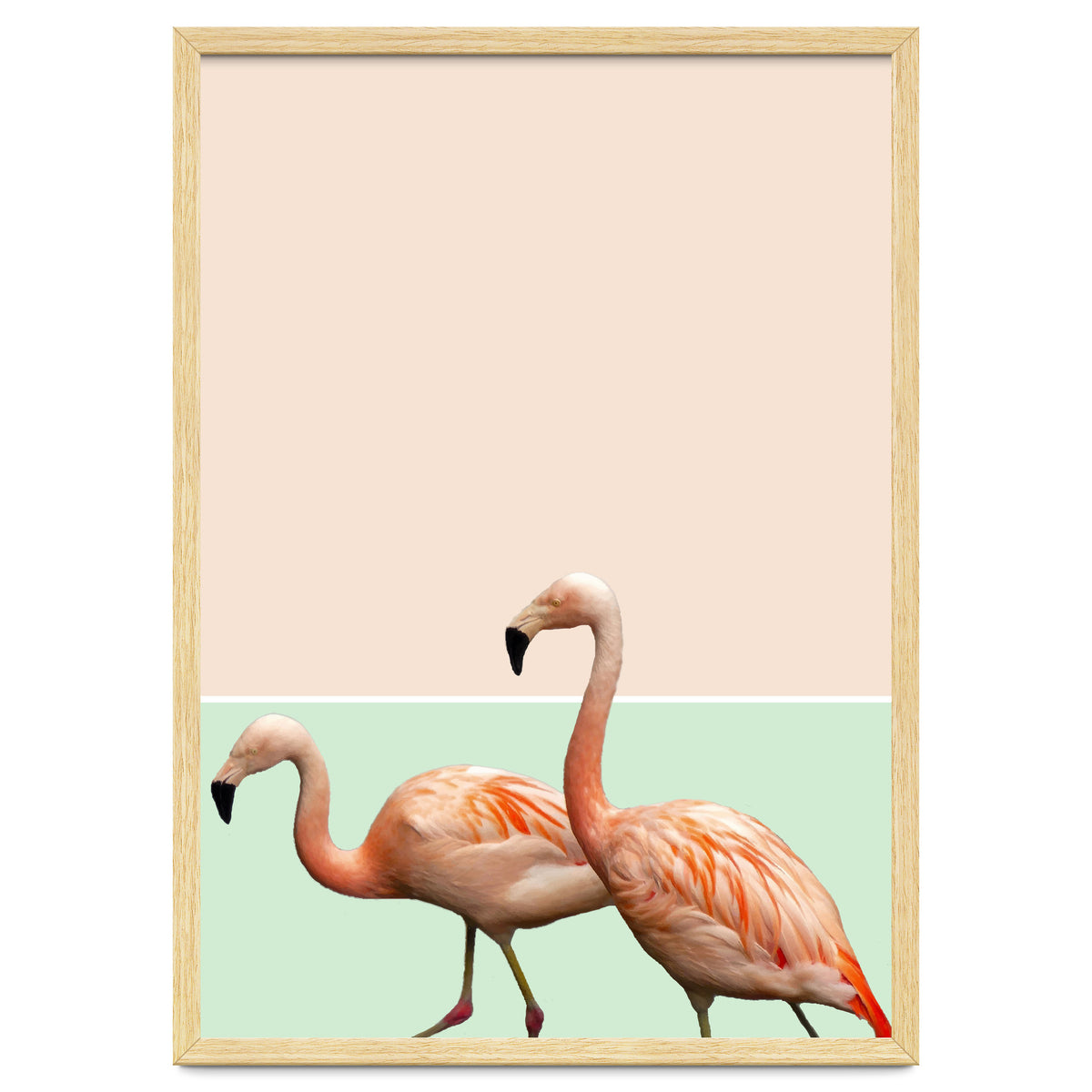 Flamingo Pastel Art