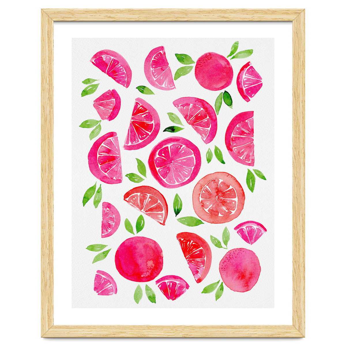 Watercolor Grapefruit