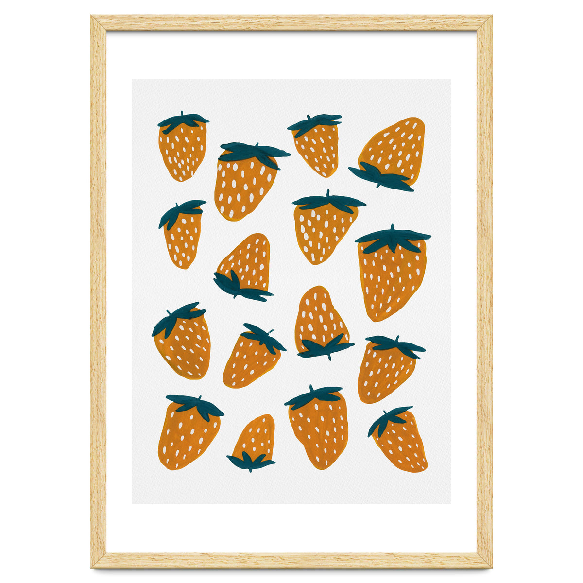 Summer strawberries red