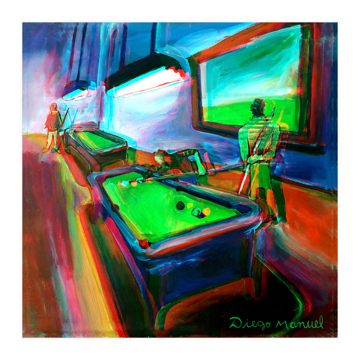 Noche De Pool B 2 (Print Only)