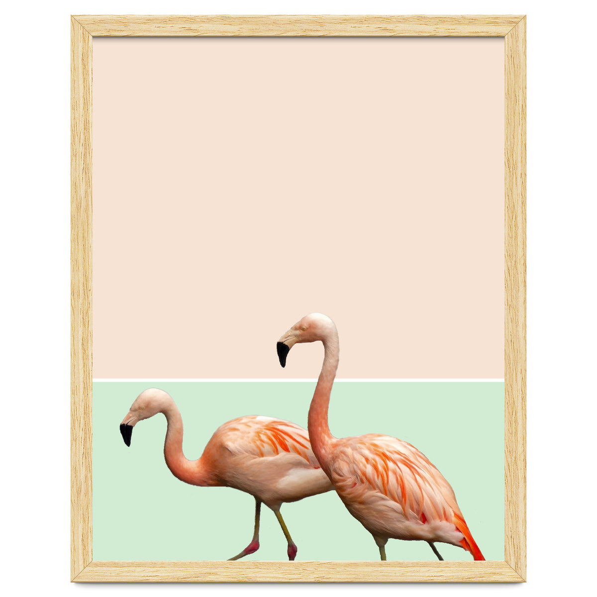 Flamingo Pastel Art