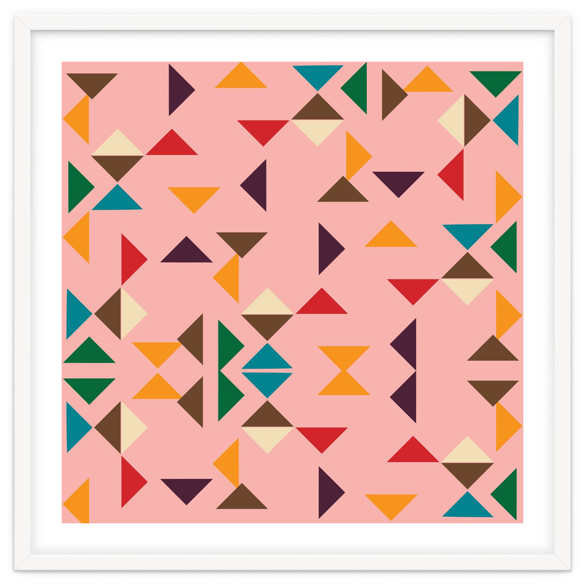 Kilim Pink Triangle Pattern