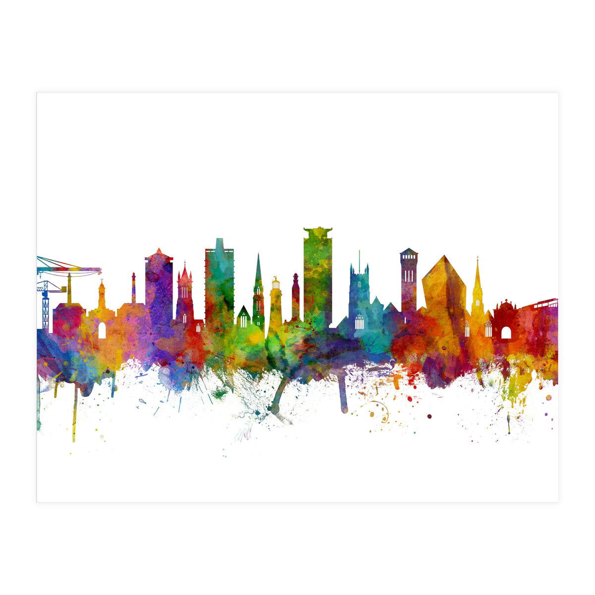 Plymouth England Skyline (Print Only)