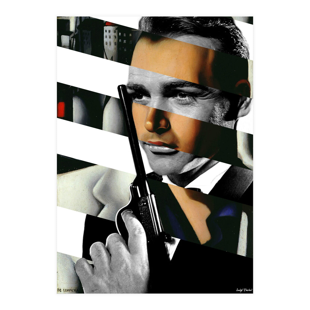 Tamara De Lempicka's Portrait Of Count Vettor Marcello & Sean Connery In James Bond With (Print Only)