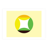 Geometric Shapes No. 21 - yellow, green & orange (Print Only) thumbnail