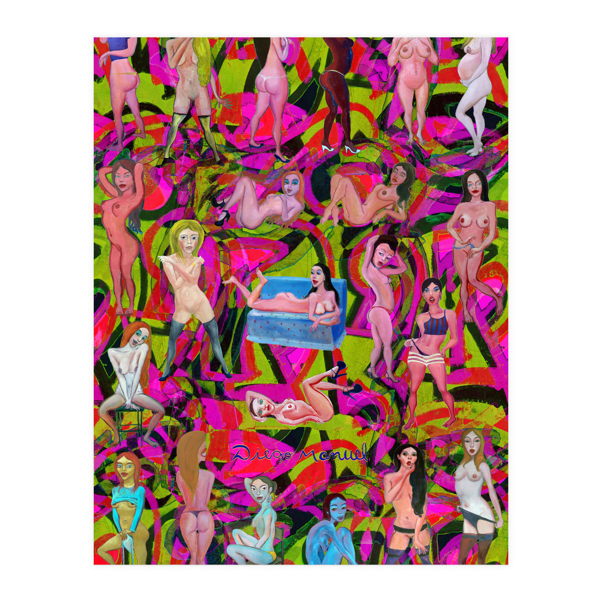Chicas 3d 9 (Print Only)