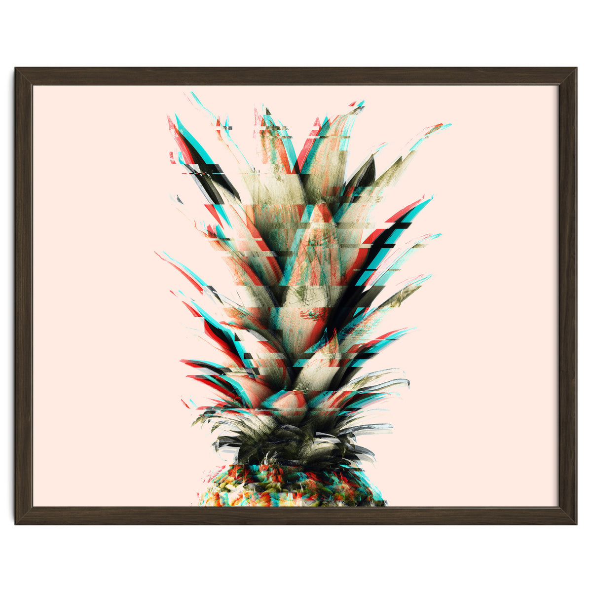 Glitch pineapple pink