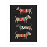 Sausage Dogs In Sweaters Dark (Print Only) thumbnail