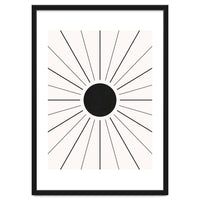 SUN IN LINES - BLACK