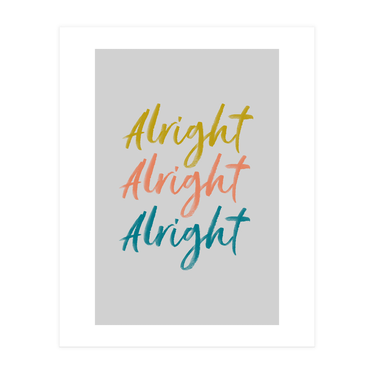 Alright  (Print Only)