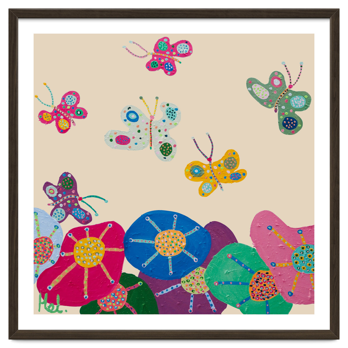 Butterflies Garden (pink)