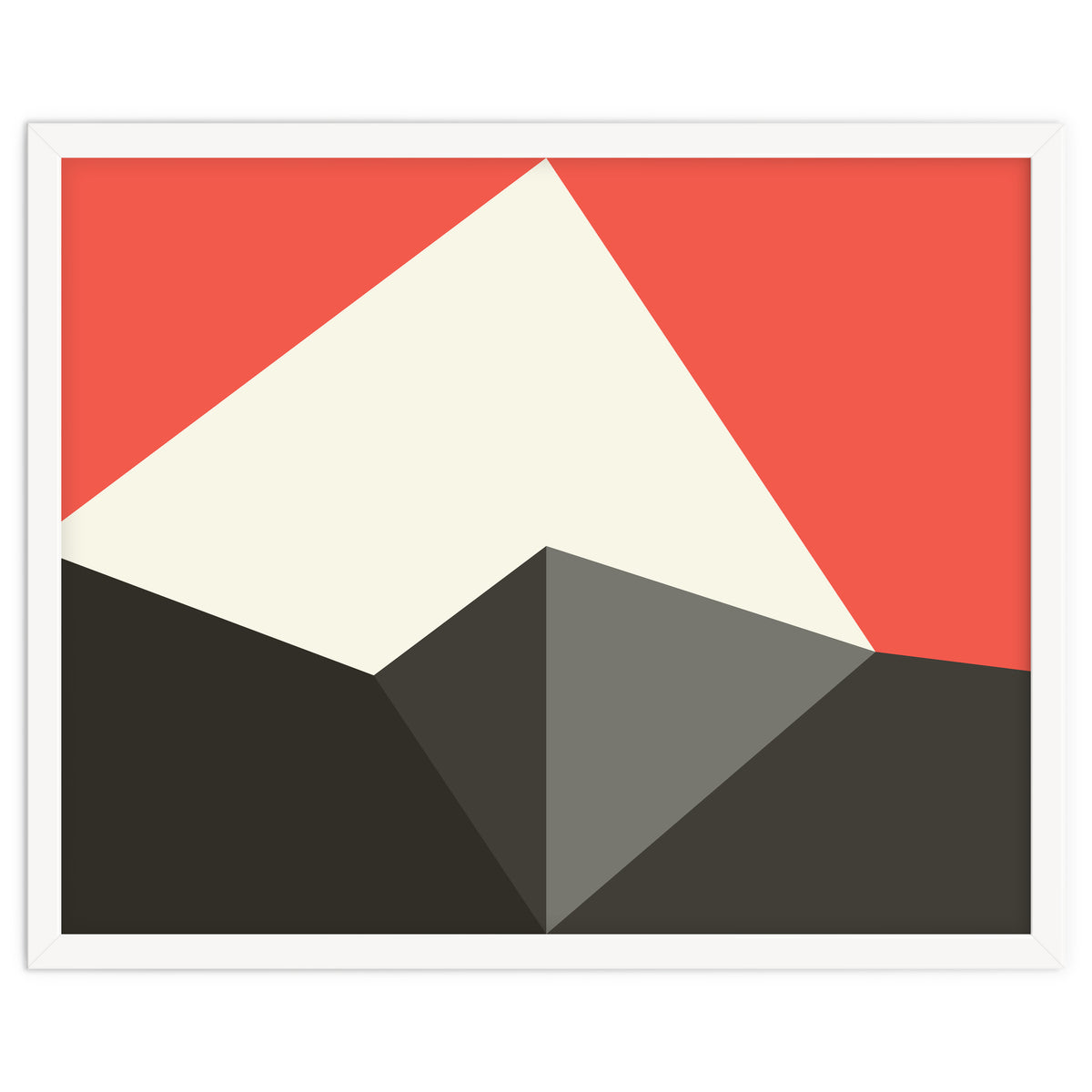 Geometric Shapes No. 77 - pink & grey