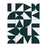My Favorite Geometric Patterns No.17 - Green Tinted Navy Blue (Print Only) thumbnail