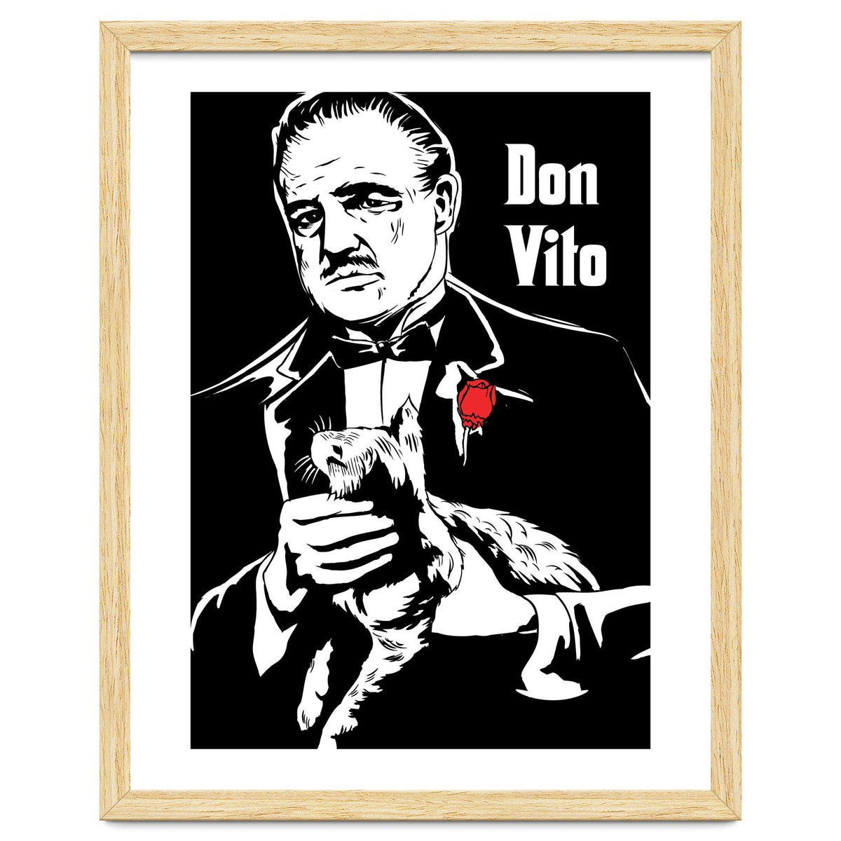Don Vito The Godfather movie poster