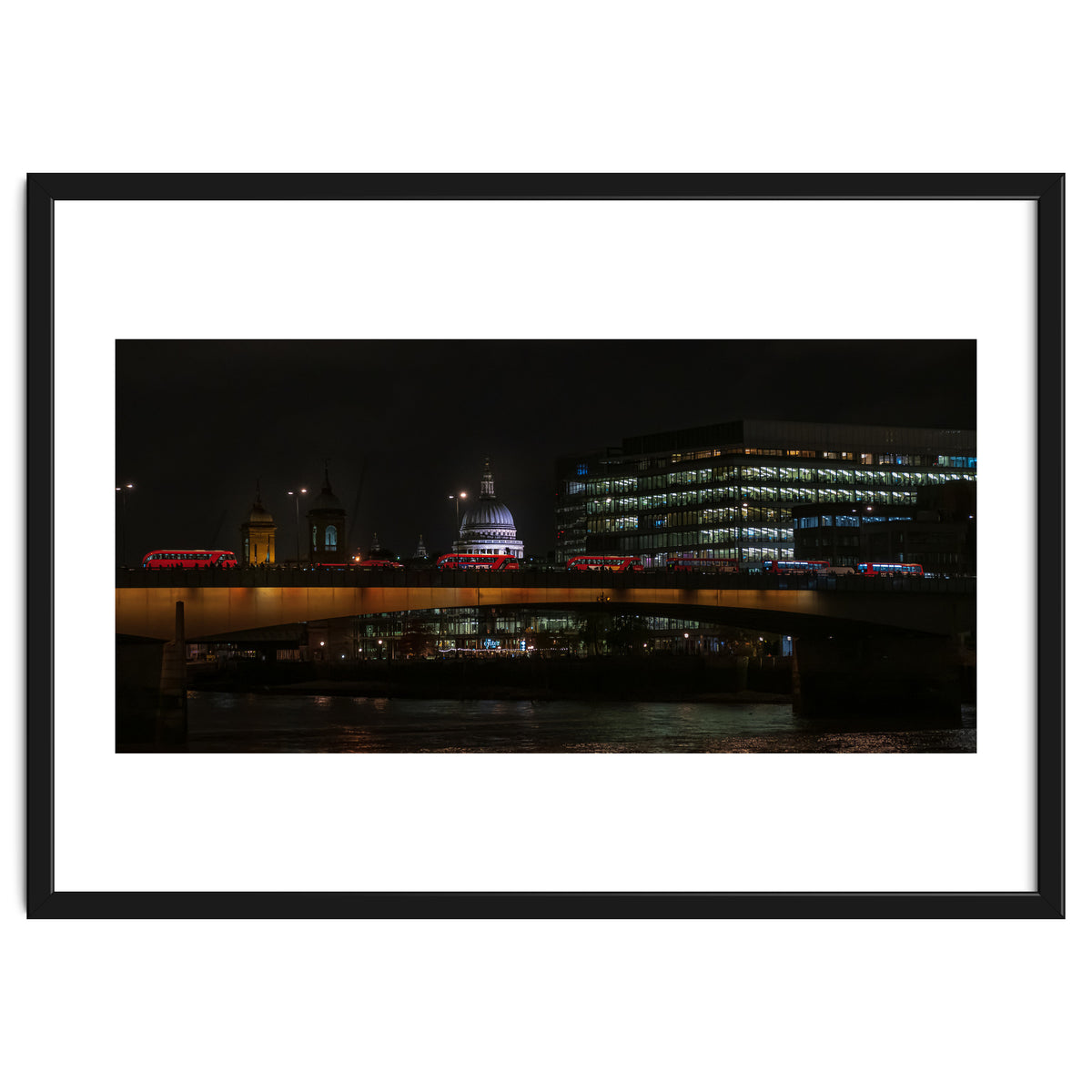 St Pauls & London Bridge photoraphed from the Southbank.