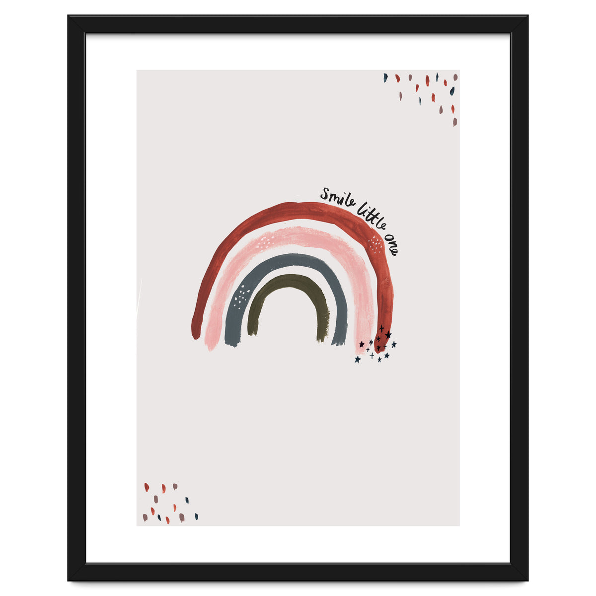 Smile Little One Rainbow Portrait