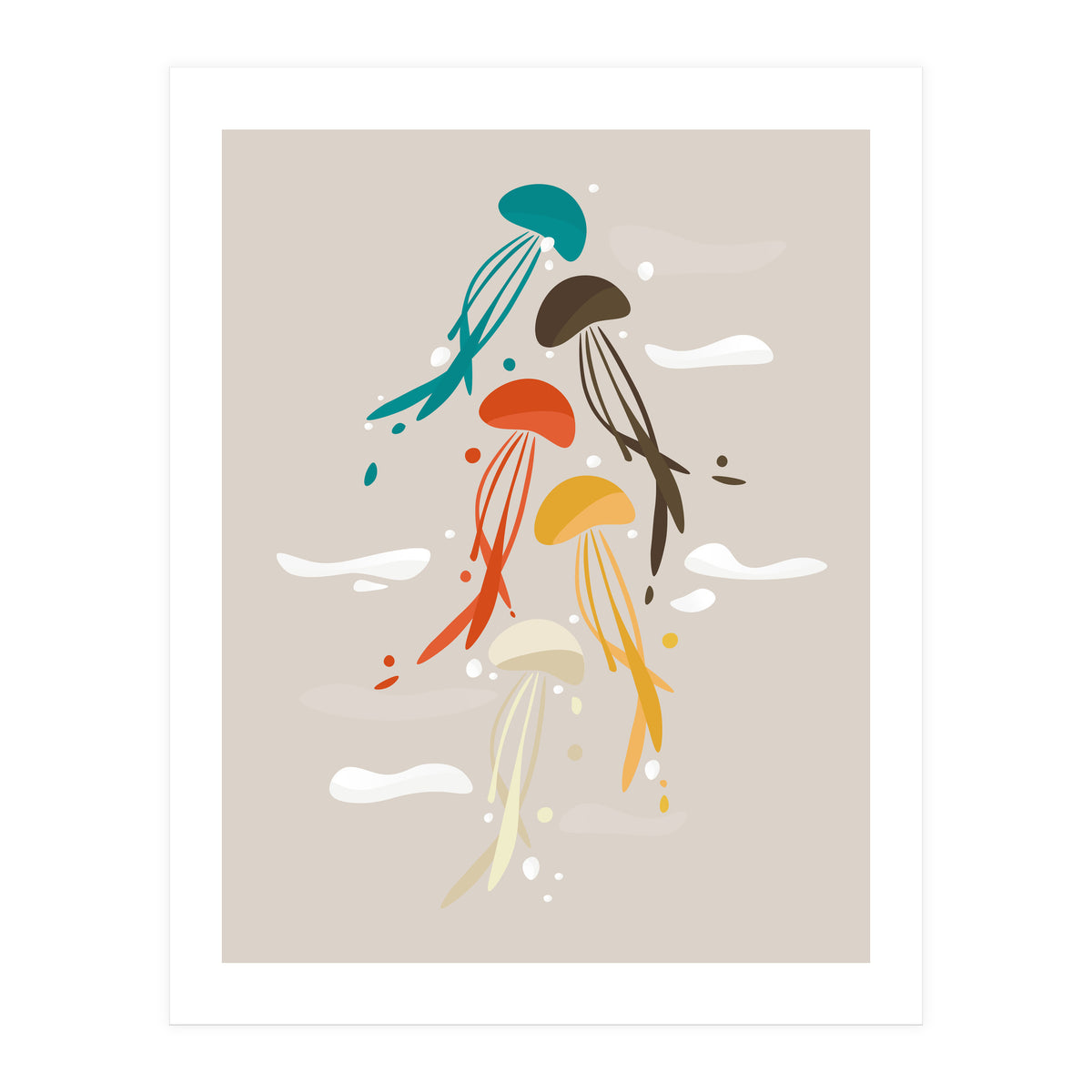 Jellyfish ascend the sky (Print Only)