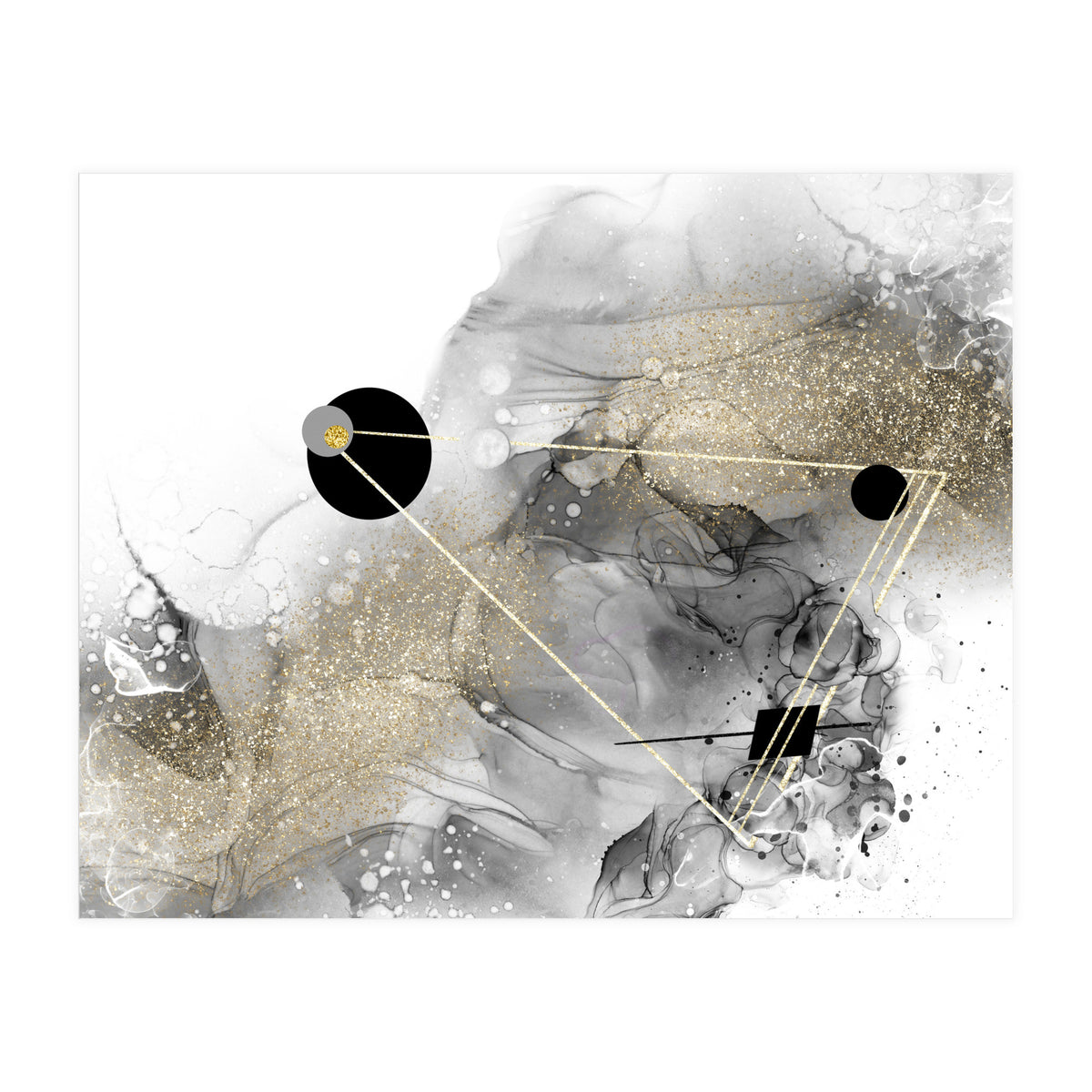 ALCOHOL INK Abstract galaxy (Print Only)