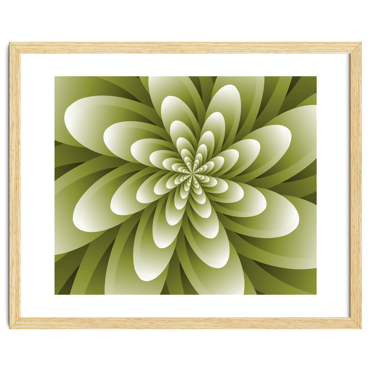 Abstract Optical Illusion Flower